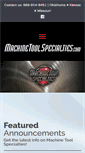 Mobile Screenshot of machinetoolspecialties.com